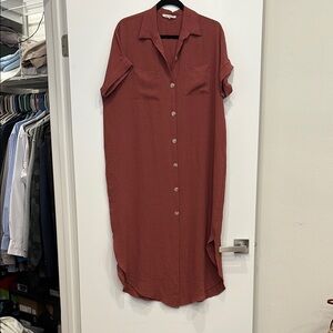 Maternity Women's Button-Down Dress - Size L - Like New